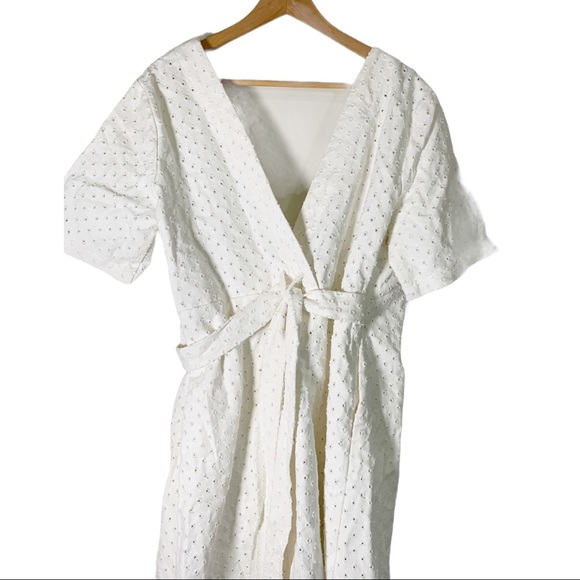 Elvi Breezy Else Punctured wrap dress Eyelet 12 - Picture 3 of 6